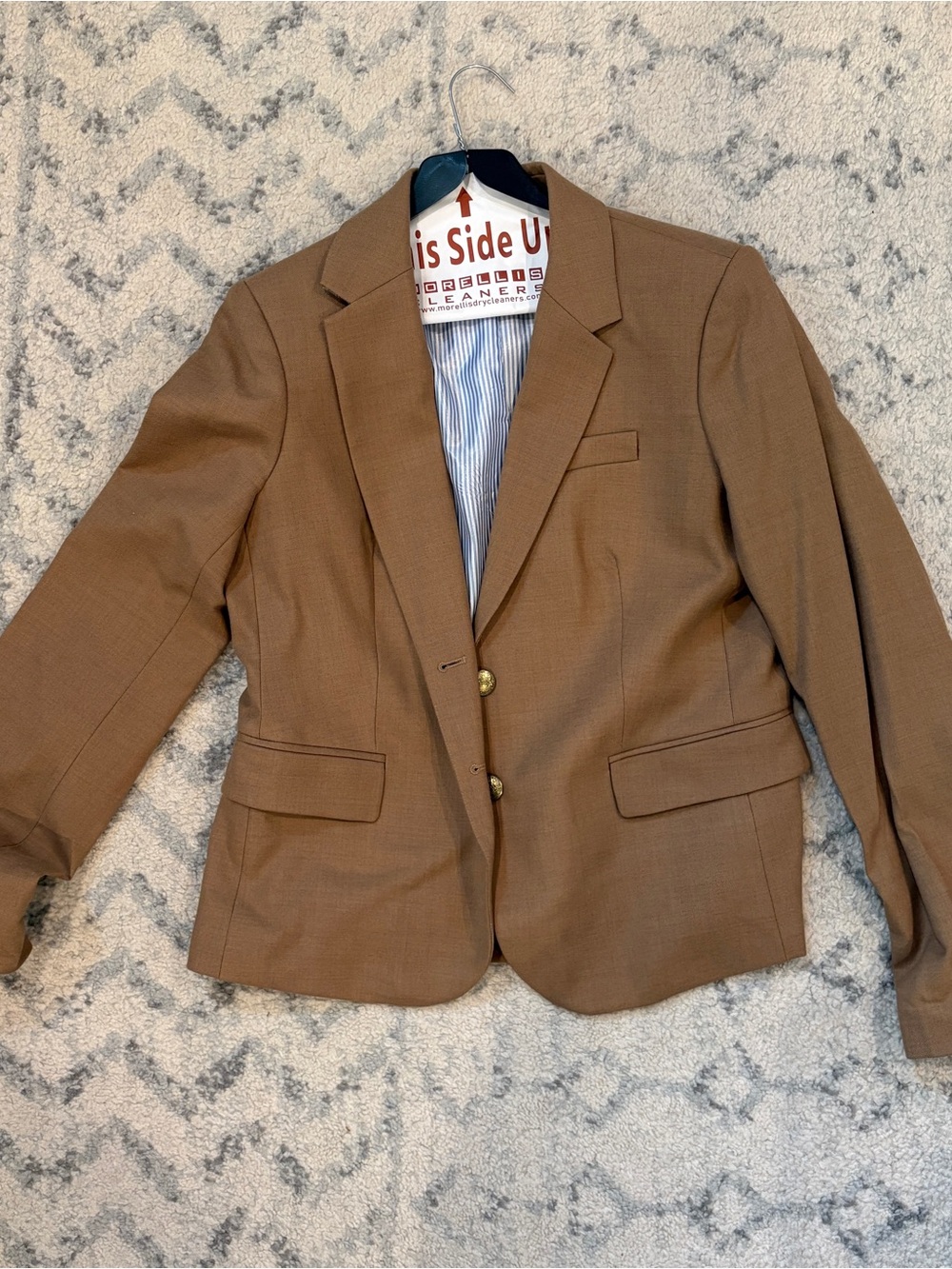 Women’s m Classic Brown Blazer - Tailored Two-Button Jacket